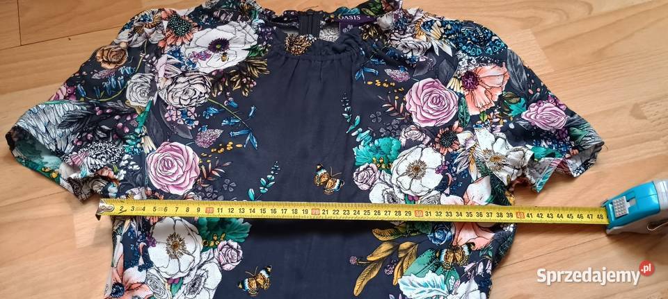Letnia sukienka w kwiaty z wiskozy L 40 Oasis Oasis Kraków sprzedam