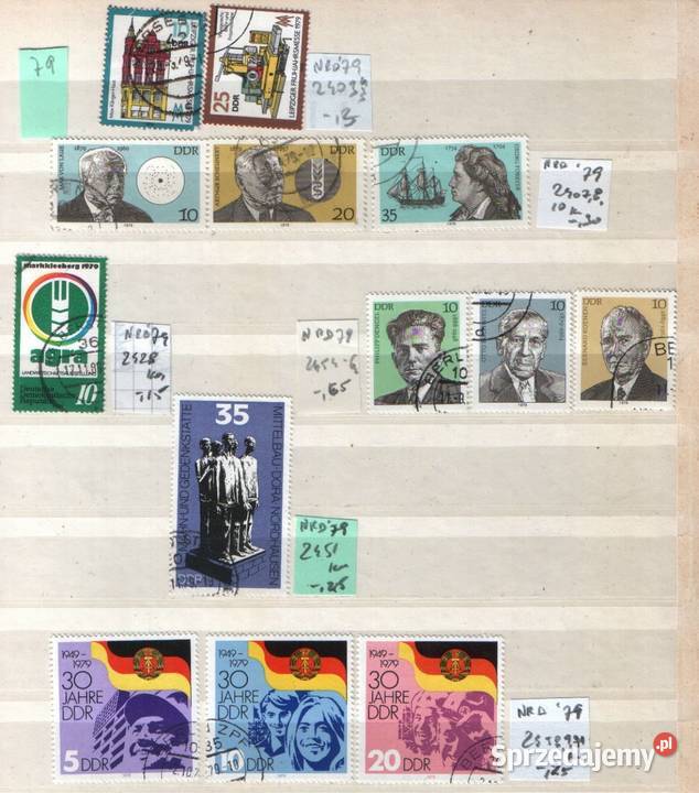 Zn NRD Mi 484 kas 1955 Filatelistyka Gliwice