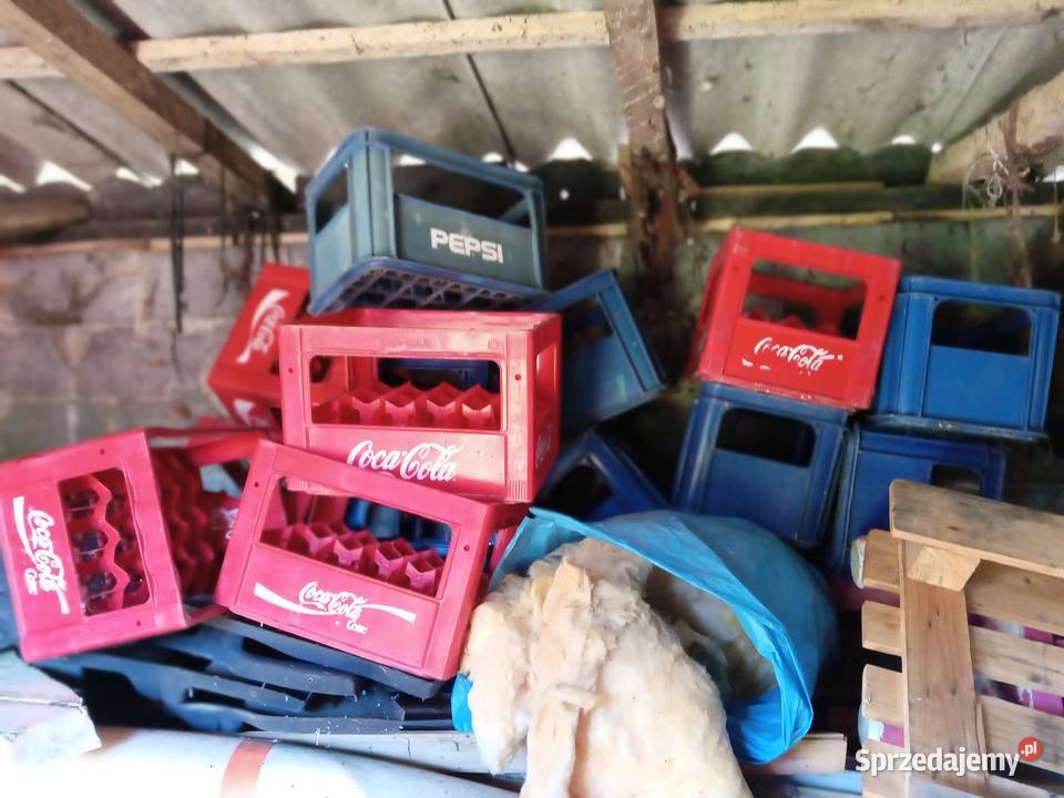 Skrzynki transportery Coca Cola i Pepsi 17 sztuk Miechów