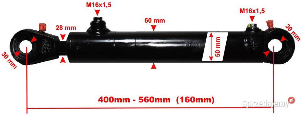 Siłownik CJ2F 50x28 160 z zaworem blokada 38 Solec Kujawski