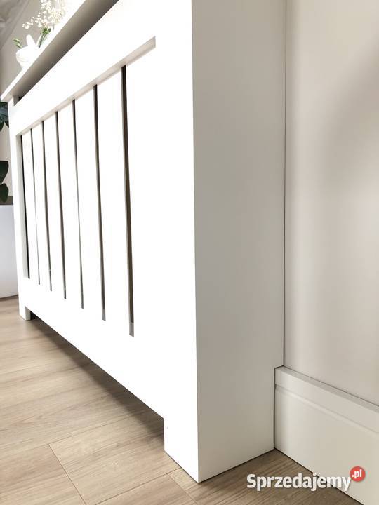 Solidna i ładna maskownica na kaloryfera Wysoka biały śląskie