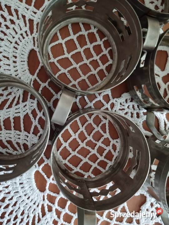 Metalowe koszyczki uchwyty do szklanek Częstochowa