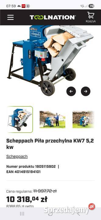 Piła wahadłowa Scheppach kw70m Bardo sprzedam