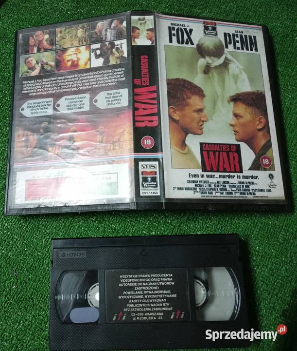 Kaseta VHS film Ofiary wojny Pozostałe podkarpackie Rzeszów sprzedam