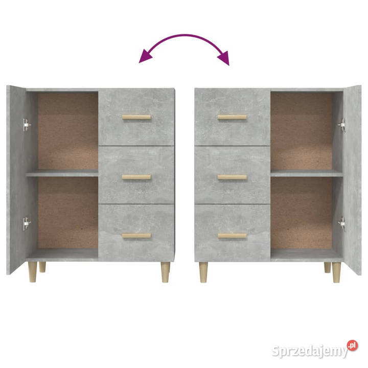 Szafka szarość betonu 695x34x90 materiał Warszawa