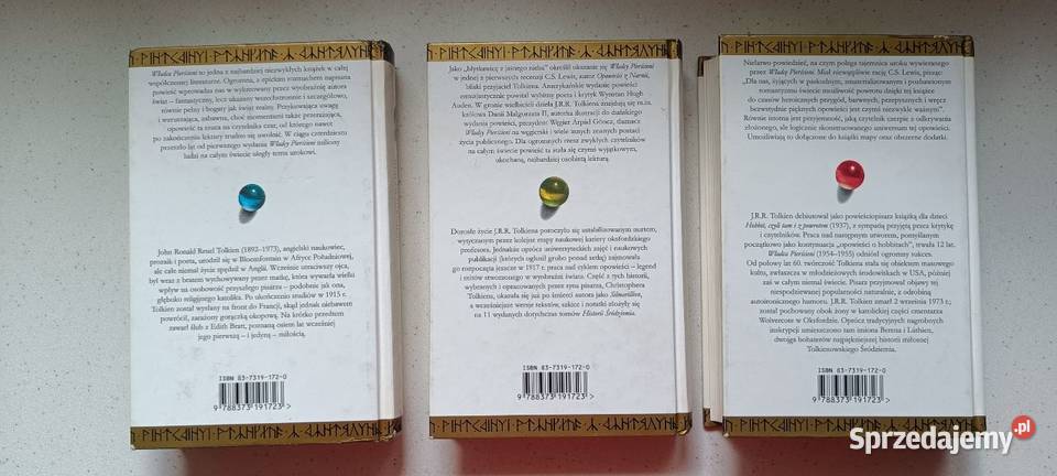 JRR Tolkien Władca Pierścieni Trylogia Twarda Proza i poezja mazowieckie sprzedam