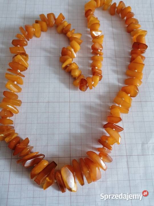 Naszyjnik z bursztynu miodowego podlaskie