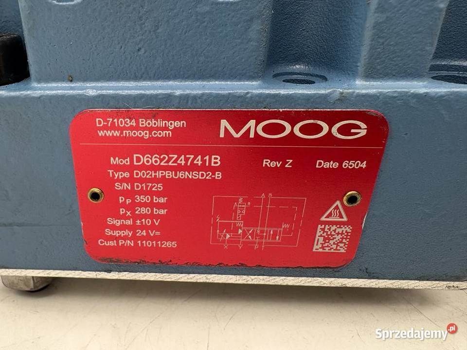 MOOG D0619311 D662Z4741B Prortional Control Warszawa