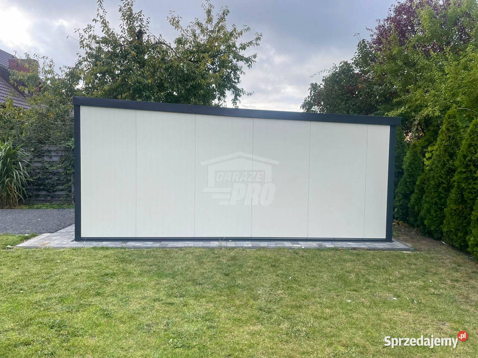 Garaż płyta warstwowa 4x55m brama uchylna okno łódzkie Łódź