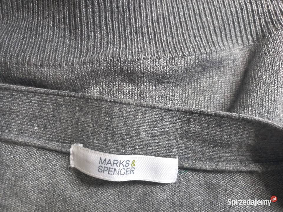 Kardigan damski Sweter szary r 40 Elegancki NOWY Swetry i golfy Białystok