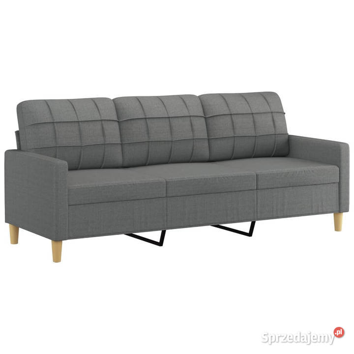 3osobowa sofa z podnóżkiem ciemnoszary 180 sprzedam