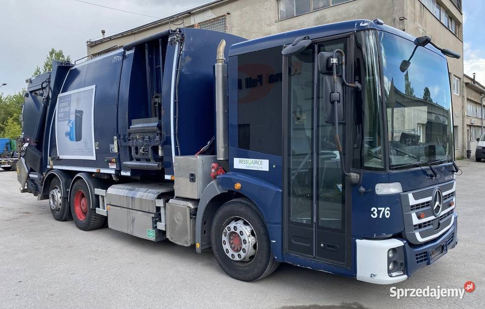 Mercedes Econic 2630 CNG NTM 3 komory śmieciarka Nowiny