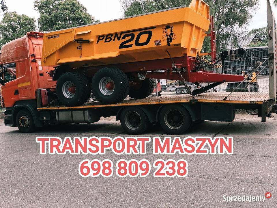 Transport maszyn pomoc drogowa laweta wielkopolskie Września