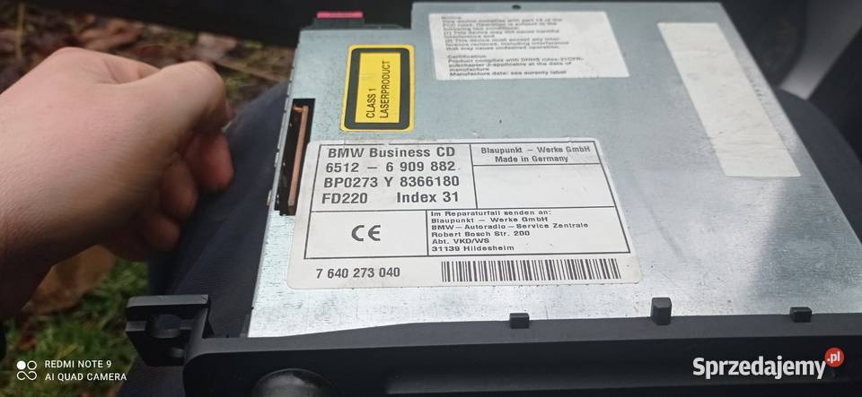 radio bmw cd do bmw e46 Namysłów sprzedam