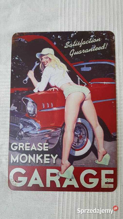 METALOWA TABLICZKA DO GARAŻU na ścianę w domu Poznań