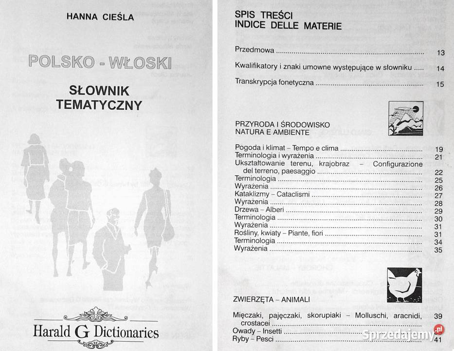 Polskowłoski słownik tematyczny Hanna Cieśla Chełm