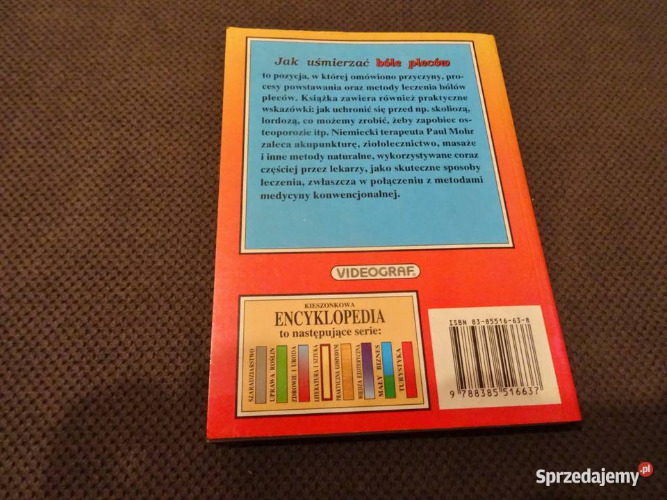 Encyklopedia kieszonkowa uśmierzać bóle pleców Częstochowa