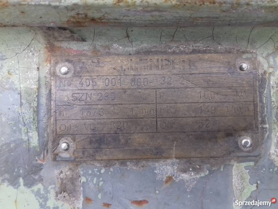 Przekładnia mechaniczna motoreduktor 100kw Pozostałe