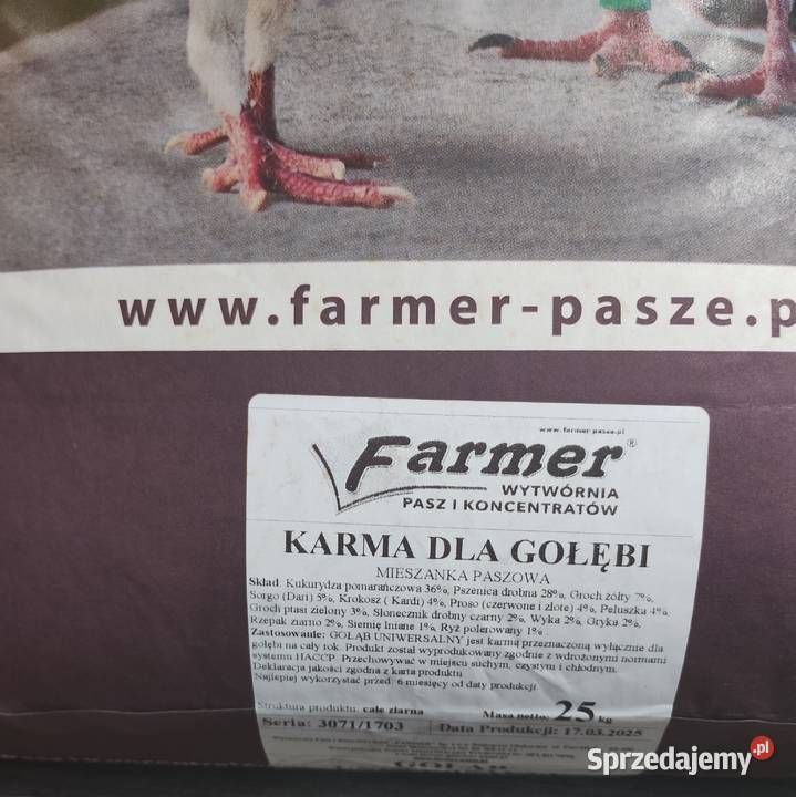 Pasza kur gęsi gołębikaczek mazowieckie Ostrołęka