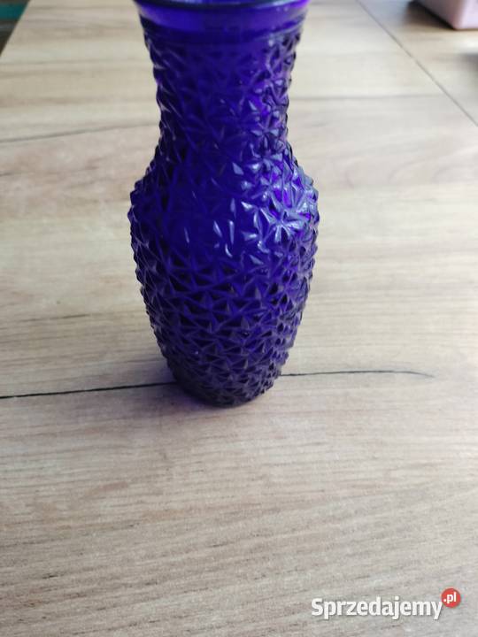 Wazonik grys lodowy granatowy prl Choszczno