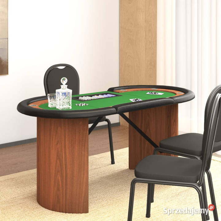 Stół pokerowy 10 os taca na żetony zielony mazowieckie Warszawa