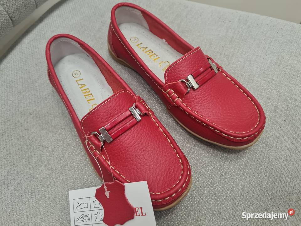 Buty mokasyny Nowe Skórzane 36 23cm Warszawa sprzedam