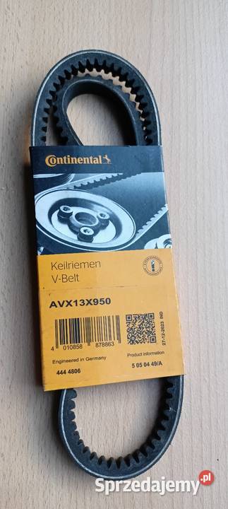 Pasek klinowy Continental avx13x950 Nowy