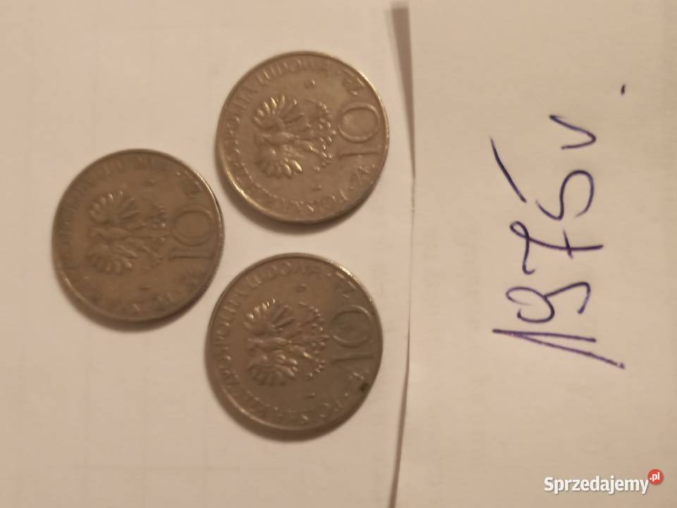 Monety 10 AMickiewicz z 1975r Szczecinek