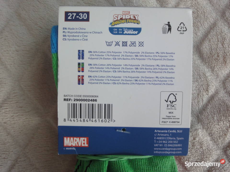 Zestaw 3 par skarpetek Spidey i jego super