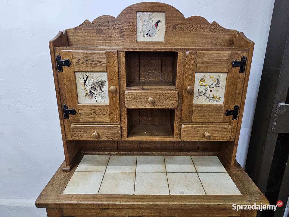 Dębowa jadalnia komplet rustykalny do kuchni Nowy Sącz