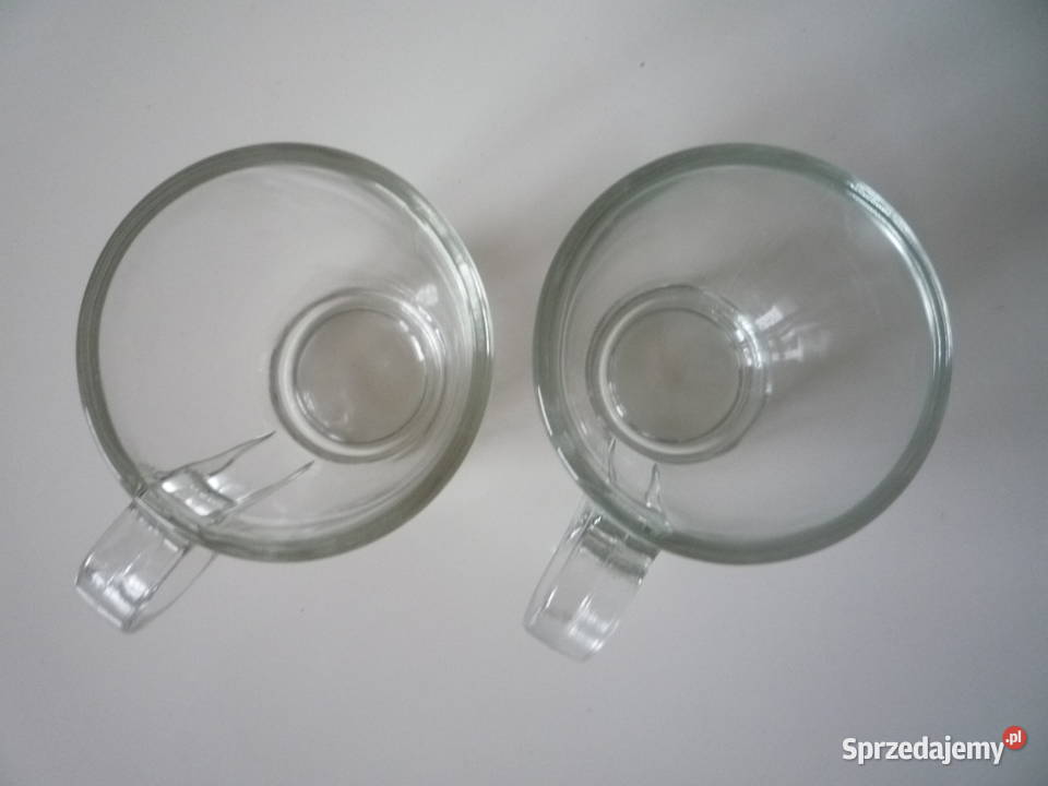 Nowe 2 Kubki Poj 100ml Grube Szkło Przezroczyste zachodniopomorskie Szczecin