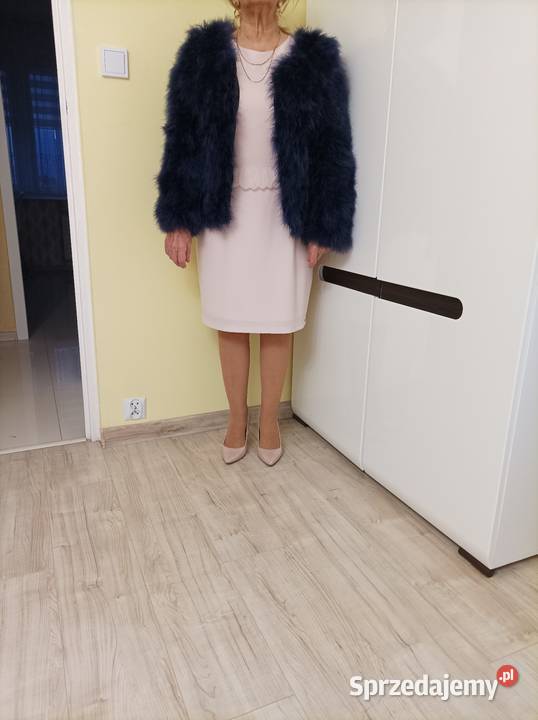 Futro naturalne ze strusich piór kurtka Rozmiar 36(S) Grudziądz