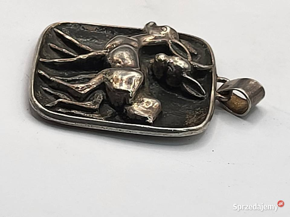 SREBRNA ZAWIESZKA BAMBI Wisiorki śląskie Rybnik sprzedam