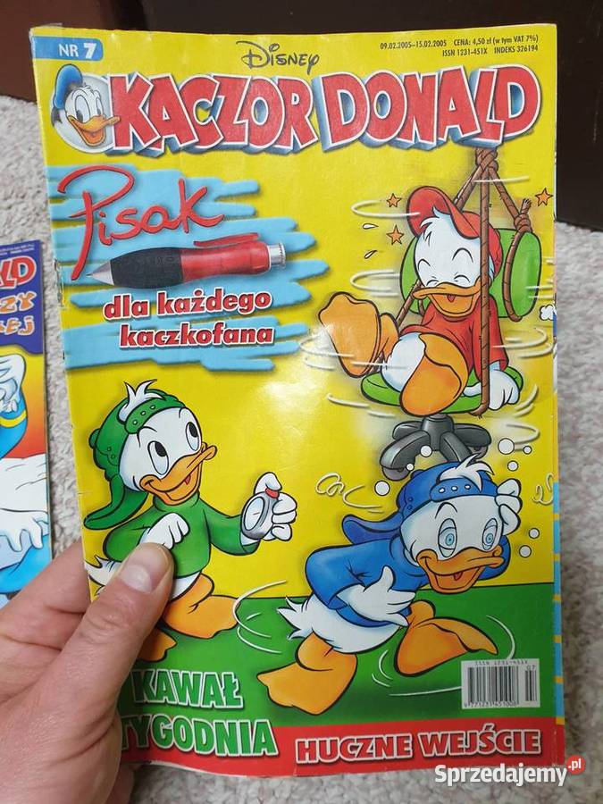 Kaczor Donald zestaw 3 komiksów 2005 Gdynia