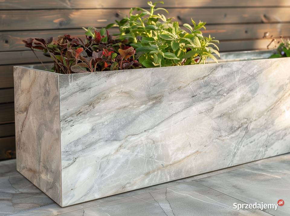 DUŻA DONICA zewnętrzna NA TARAS OGRÓD 120x60x30