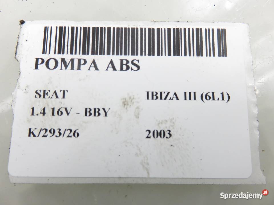 POMPA ABS SEAT IBIZA III 6Q0907379G 6Q0614117E