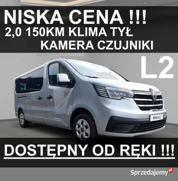 Renault Trafic L2 150 20 Niska Klim tył Czujniki