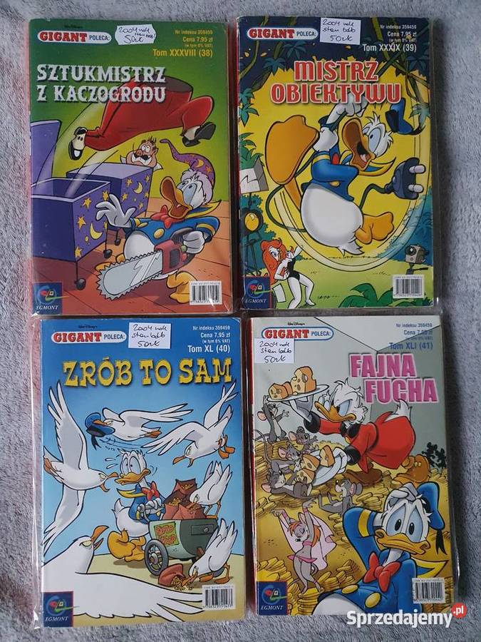Komiks Gigant zestaw 8 tomów 2004 Gdynia