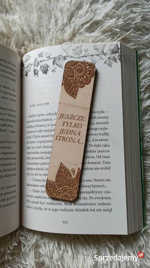 Drewniana Grawerowana Dwustronnie Zakładka do Pozostałe Kraków sprzedam