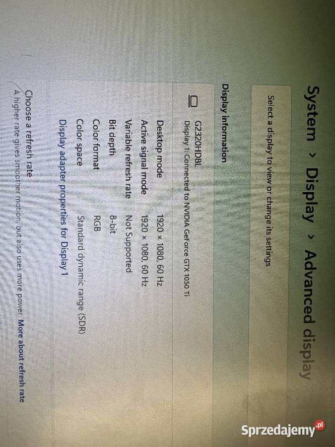 Komputer stacjonarny i3 9100f gtx 1050 ti win 11