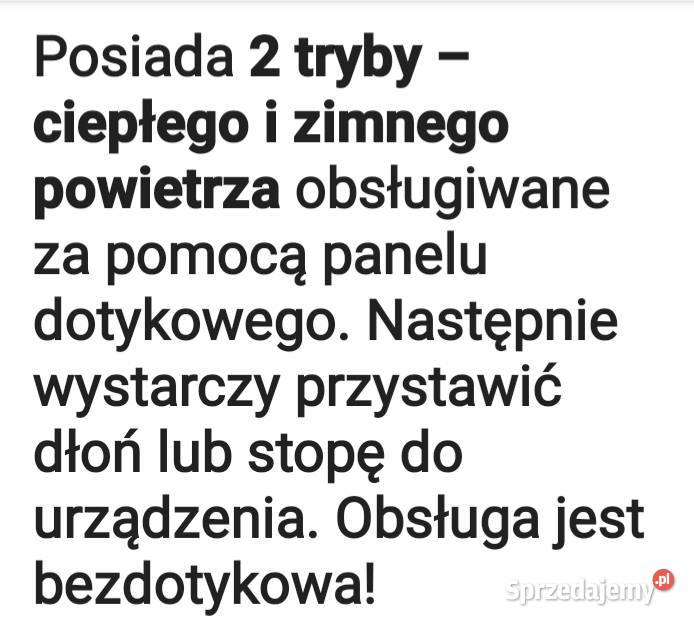 Ogrzewacz suszarka do rąk i stóp Toruń