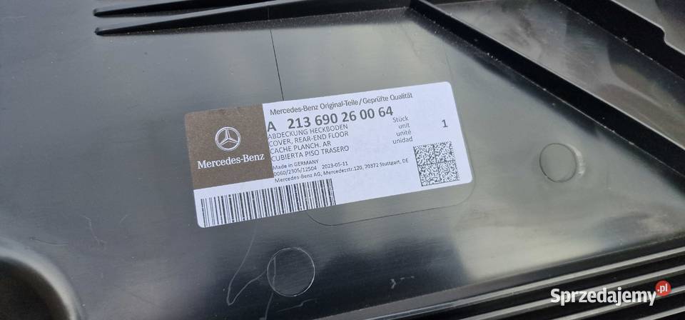 MERCEDES EKLASA W213 OSŁONA PŁYTA A2136902600 osobowe Pozostałe Bieleń