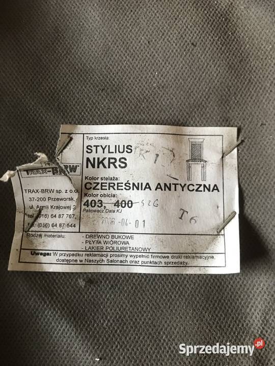 Stół krzesła stolik kawowy