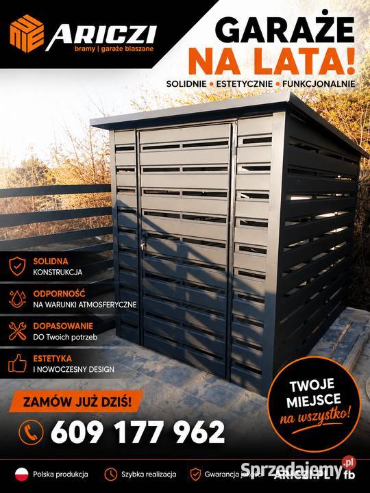 Drewutnia schowek magazynek na drzewo kosze ROD mazowieckie