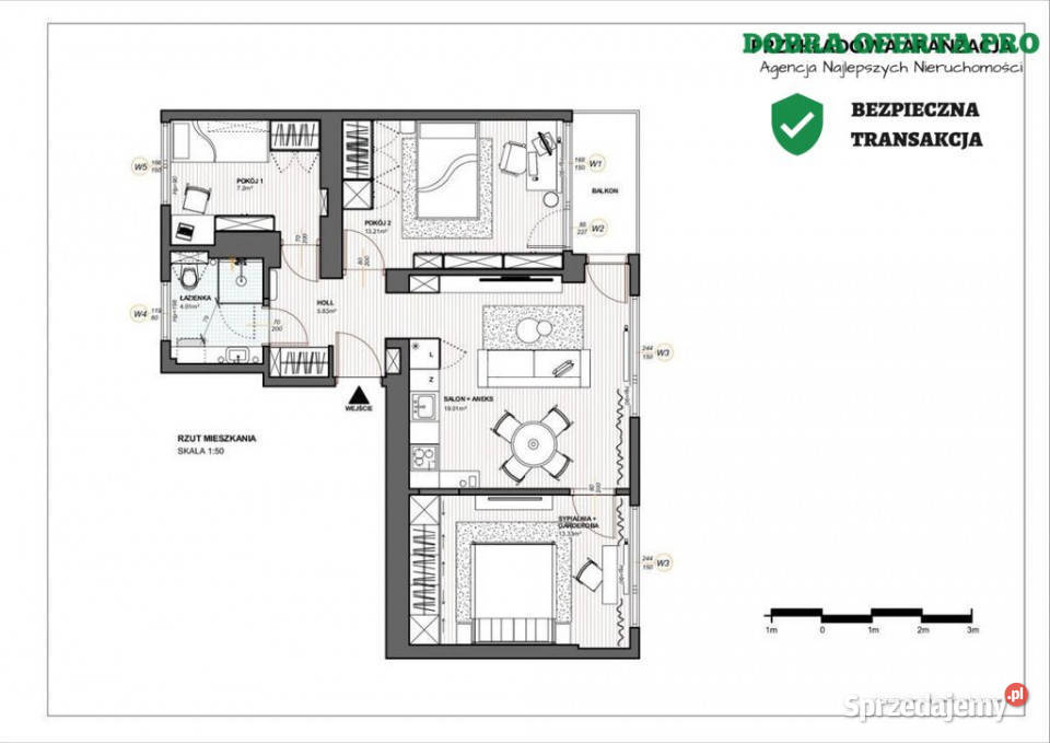 Mieszkanie z dużym potencjałem aranżacyjnym Gdańsk sprzedam