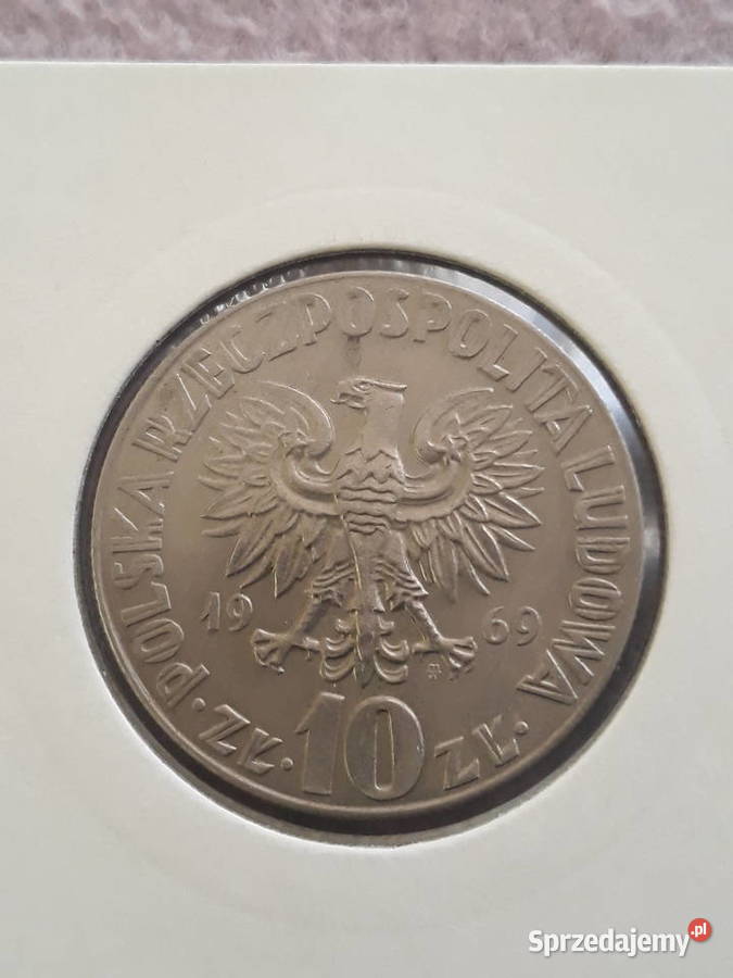 10 M Kopernik 1969 r 1 Mennicze wielkopolskie Konin