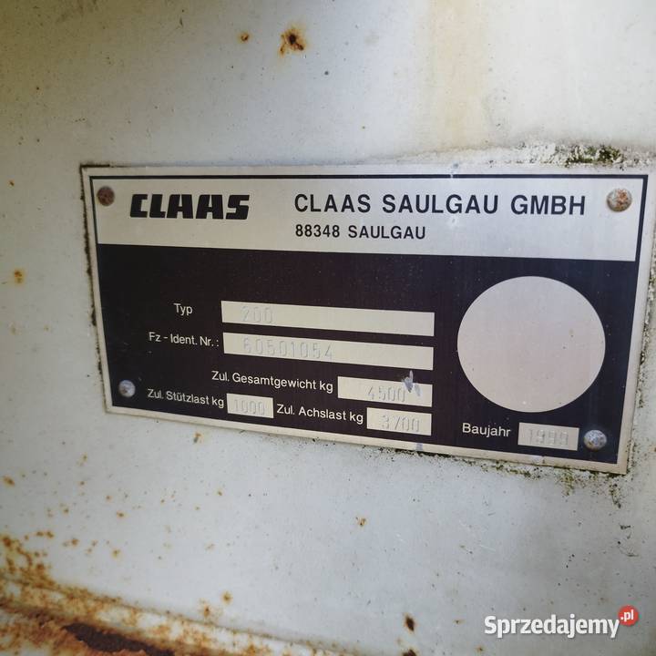Zgrabiarka 4 karuzelowa Claas Liner 30003100 Michów
