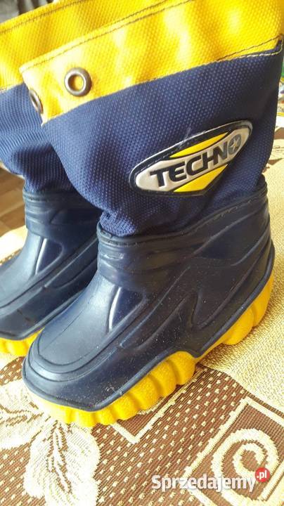 Granatowo żółte śniegowce rozmiar 2425 zachodniopomorskie Kamień Pomorski sprzedam