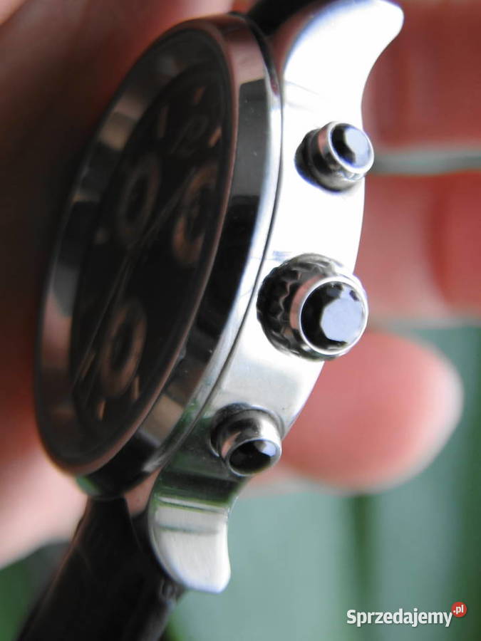 Zegarek Chronograf ze stoperem skórzany pasek Warszawa