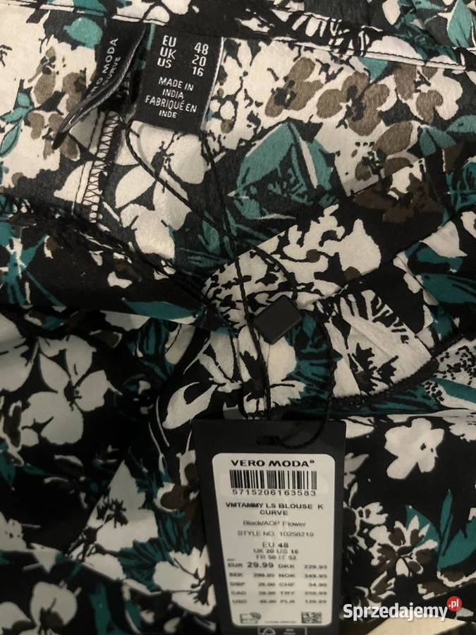 Vero moda bluzka modny wzór kwiaty floral nowa Choszczno